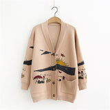 Loose Cute Women's Knitted Jacket