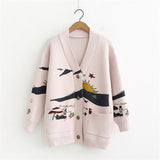 Loose Cute Women's Knitted Jacket