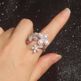 New Luxury Shiny Cocktail Ring