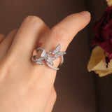 New Luxury Shiny Cocktail Ring