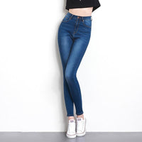 Women High Waist Elastic Jean