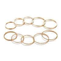 Original Female Gold Color Ring Set