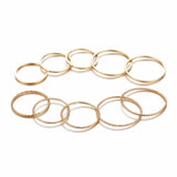 Original Female Gold Color Ring Set