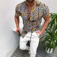 Ethnic Printed Short Sleeve Shirt