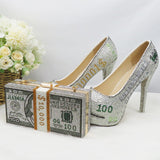 Fashion Dollars Money Shoe and Bag