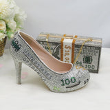 Fashion Dollars Money Shoe and Bag