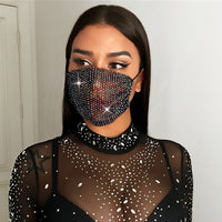 Rhinestone Face Mask