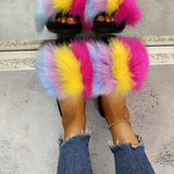 Fluffy Woman Slippers