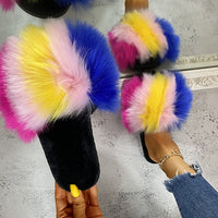 Fluffy Woman Slippers