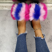 Fluffy Woman Slippers