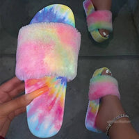 Fluffy Woman Slippers