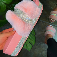 Fluffy Woman Slippers