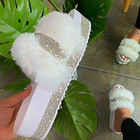 Fluffy Woman Slippers