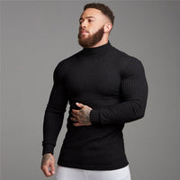 Winter Fashion Turtleneck Men's Thin Sweaters