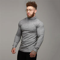 Winter Fashion Turtleneck Men's Thin Sweaters