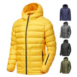 Warm Hooded Jacket Parkas Men Coat