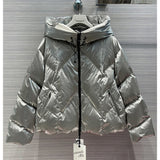 Fashion Runway Hooded Quilting Coat