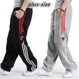 Elastic Waist Elderly Baggy Swirtpants